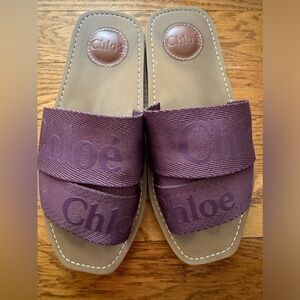 Chloe woody slides size 6